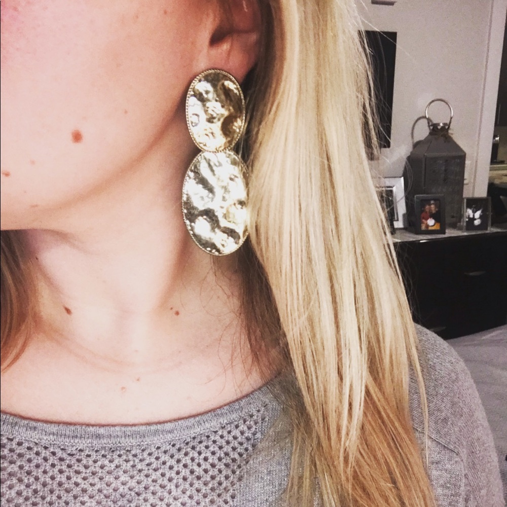 Round Gold Earrings